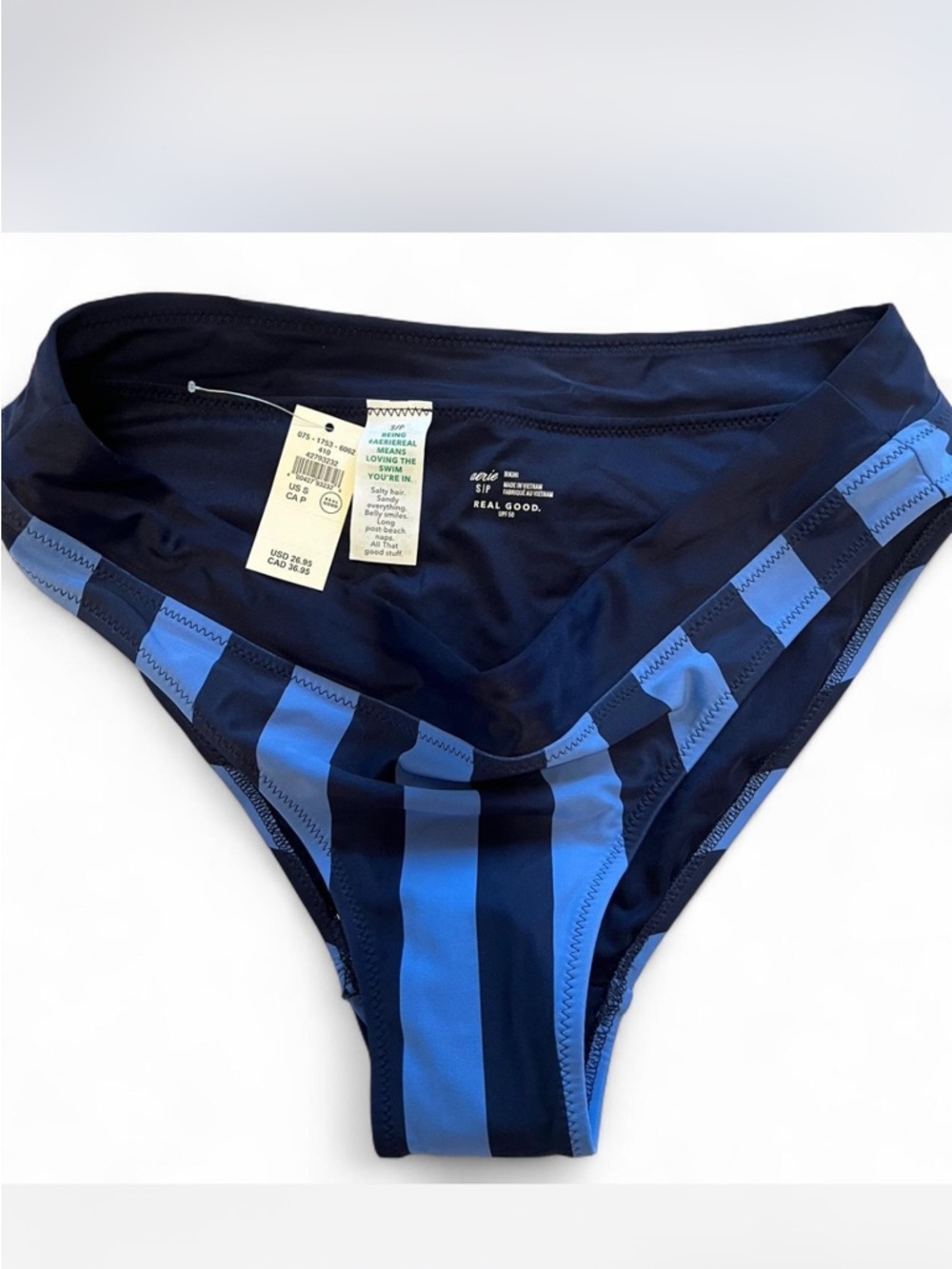 Aerie Cheeky Navy & Midnight Blue Bikini Bottom